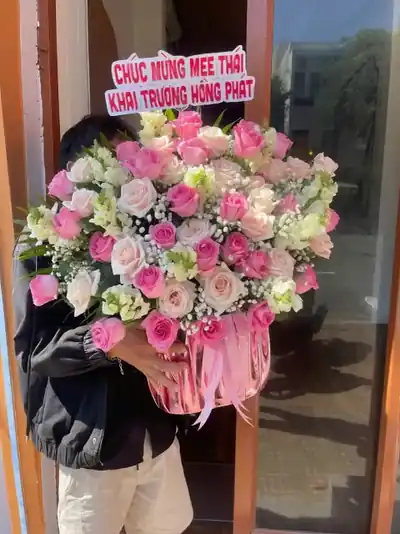 Giỏ Hoa Khai Trương Sang Trọng