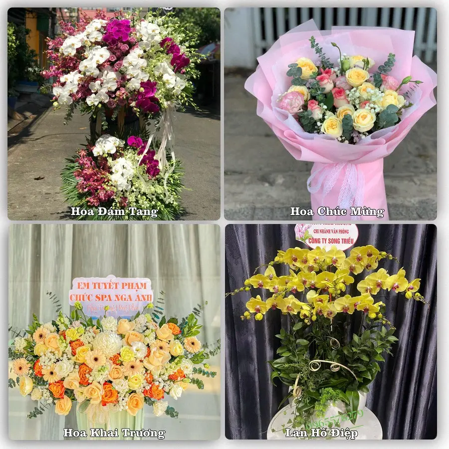 Mẫu hoa phục vụ nhu cầu đặt hoa tại Phường Bình Phước - Tỉnh Đồng Nai