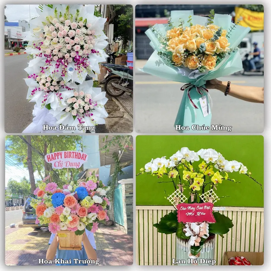 Mẫu hoa phục vụ nhu cầu đặt hoa tại Phường Chánh Phú Hòa - Thành phố Hồ Chí Minh