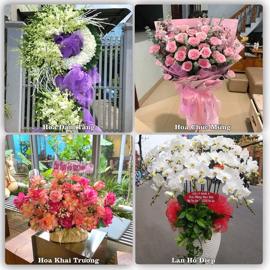 Mẫu hoa phục vụ nhu cầu đặt hoa tại Đông Anh, Hà Nội