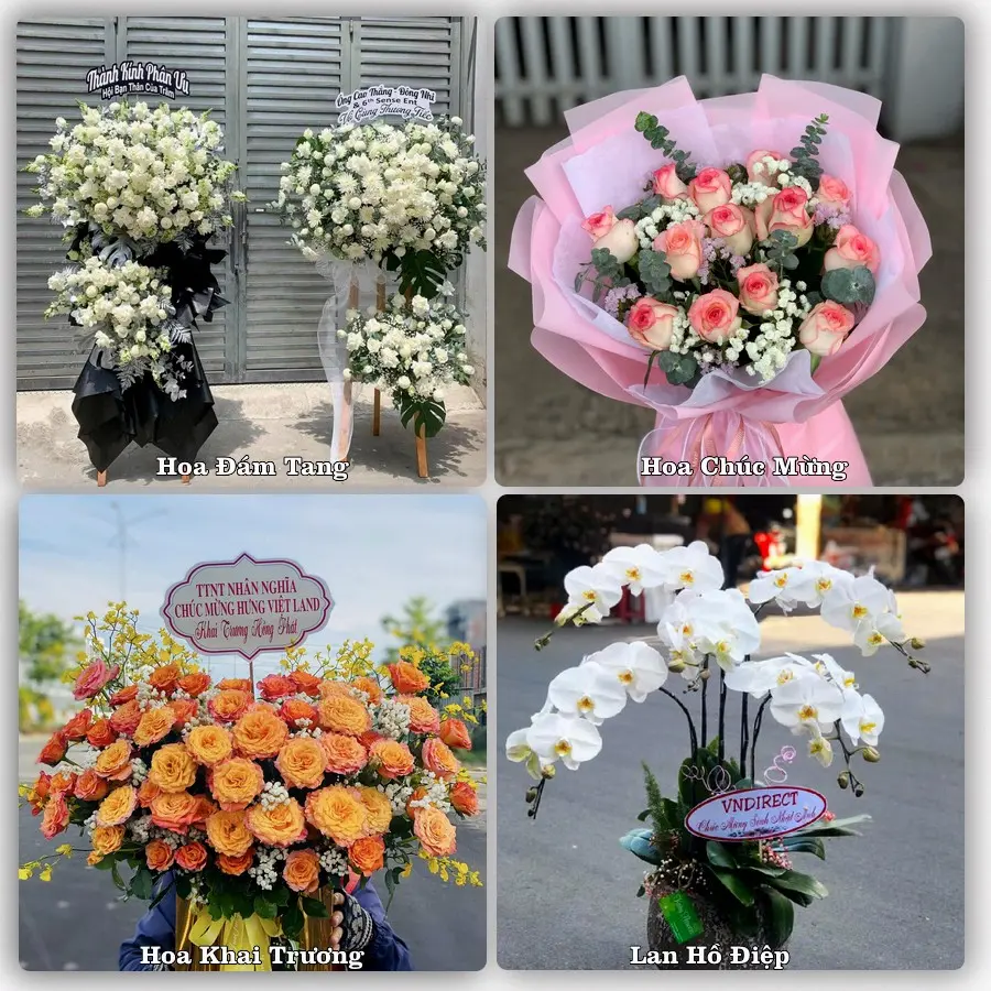 Mẫu hoa phục vụ nhu cầu đặt hoa tại Xã Nam Sách - Thành phố Hải Phòng