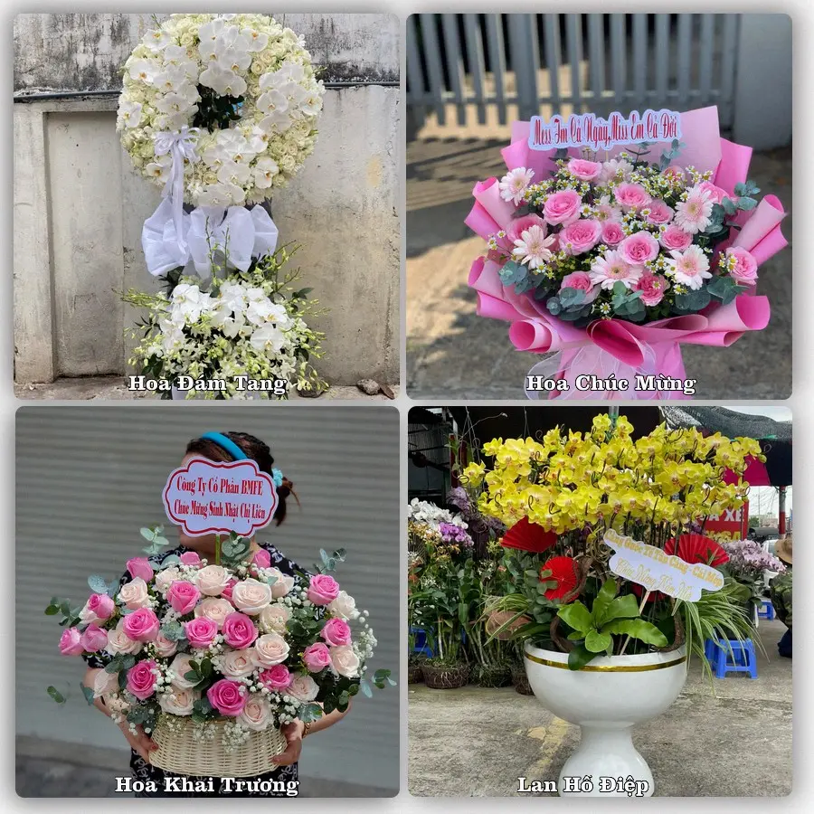 Dịch vụ đặt hoa và giao tận nơi tại Xã Nhơn Mỹ - Tỉnh An Giang