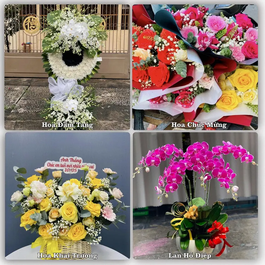 Mẫu hoa phục vụ nhu cầu đặt hoa tại Xã Phú Hữu - Thành phố Cần Thơ