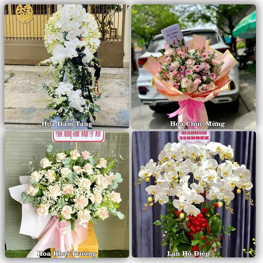 Mẫu hoa phục vụ nhu cầu đặt hoa tại Phường Quảng Yên - Tỉnh Quảng Ninh