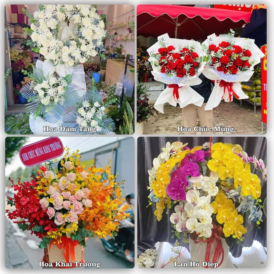 Mẫu hoa phục vụ nhu cầu đặt hoa tại Xã Tân Dĩnh - Tỉnh Bắc Ninh
