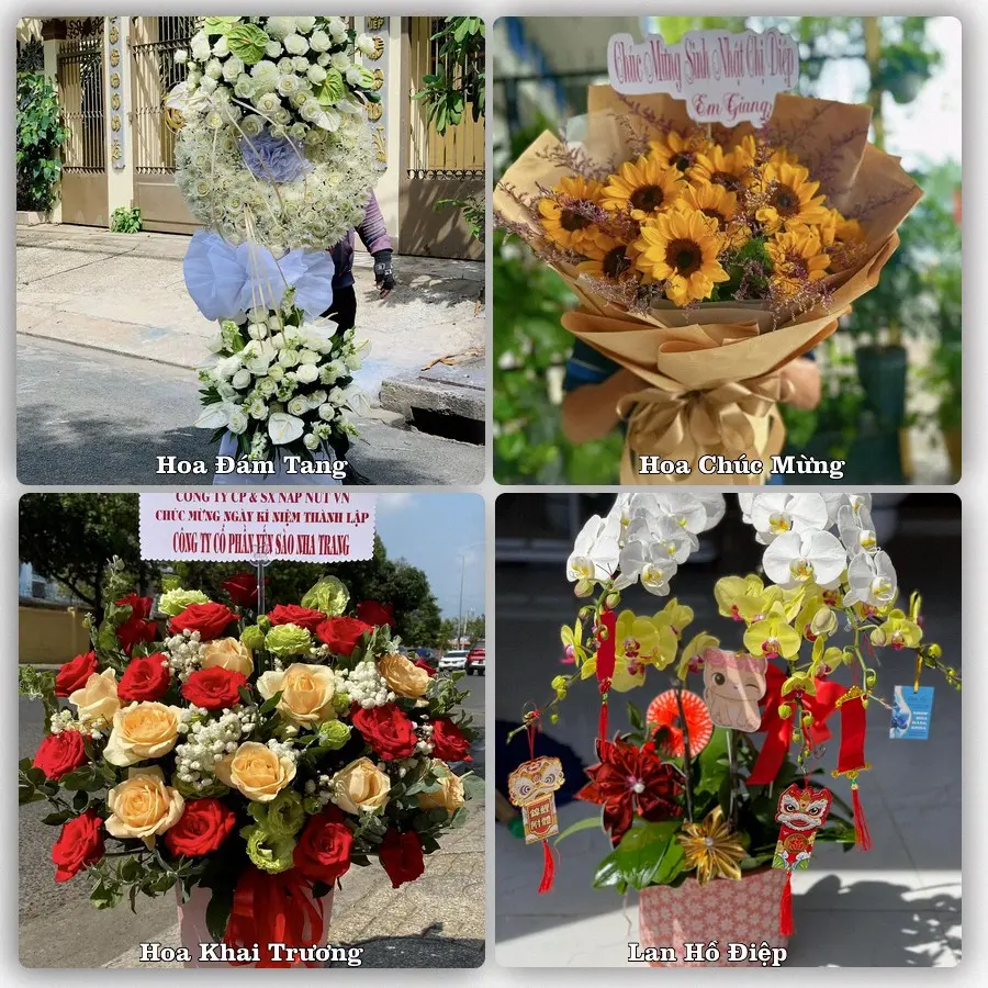 Mẫu hoa phục vụ nhu cầu đặt hoa tại Xã Hoa Lộc - Tỉnh Thanh Hóa