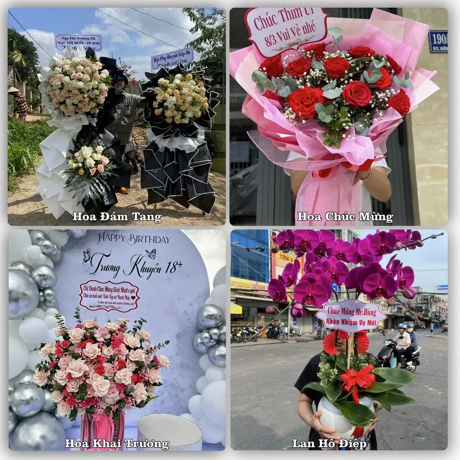 Mẫu hoa phục vụ nhu cầu đặt hoa tại Phường Hưng Đạo - Thành phố Hải Phòng
