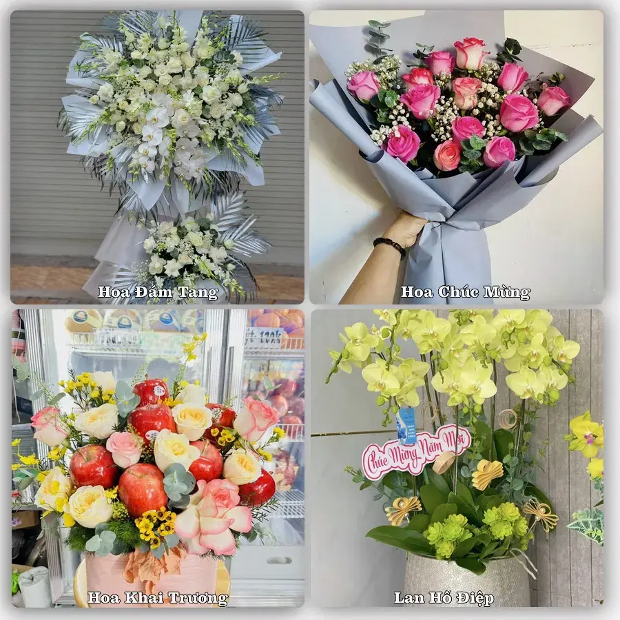 Đặt hoa tươi tại Xã Thủ Thừa, Tây Ninh – chọn mẫu theo ngân sách