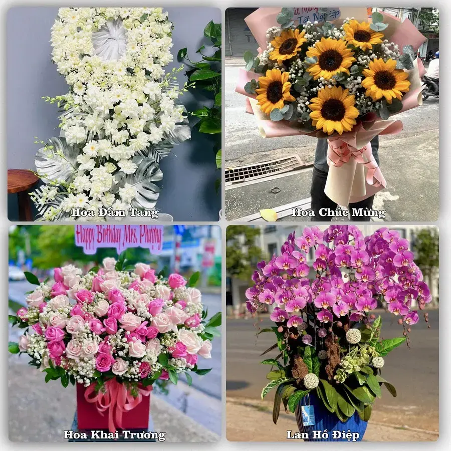Đặt hoa tươi tại Xã Yên Lạc, Phú Thọ – chọn mẫu theo ngân sách