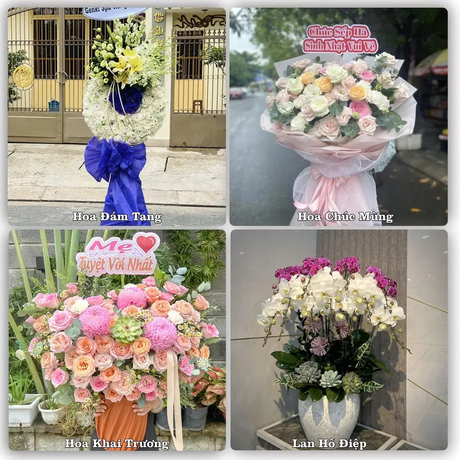 Mẫu hoa phục vụ nhu cầu đặt hoa tại Xã Bản Nguyên - Tỉnh Phú Thọ