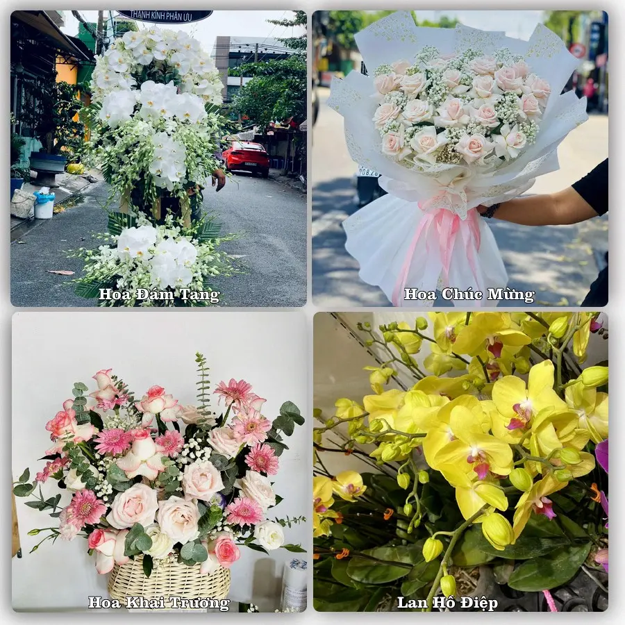 Mẫu hoa phục vụ nhu cầu đặt hoa tại Xã Văn Môn - Tỉnh Bắc Ninh