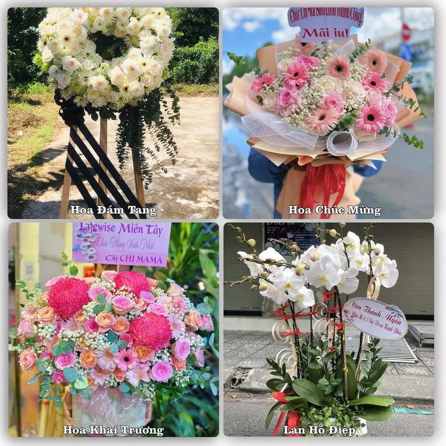 Dịch vụ đặt hoa và giao tận nơi tại Xã Thổ Tang - Tỉnh Phú Thọ