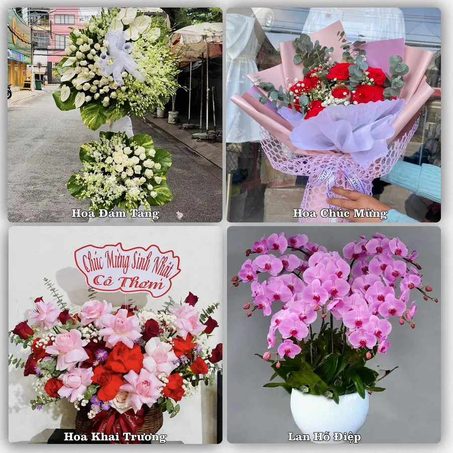 Mẫu hoa phục vụ nhu cầu đặt hoa tại Xã Chí Minh - Tỉnh Hưng Yên