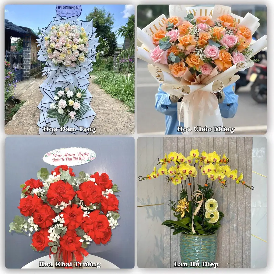 Dịch vụ đặt hoa và giao tận nơi tại Phường Kon Tum - Tỉnh Quảng Ngãi