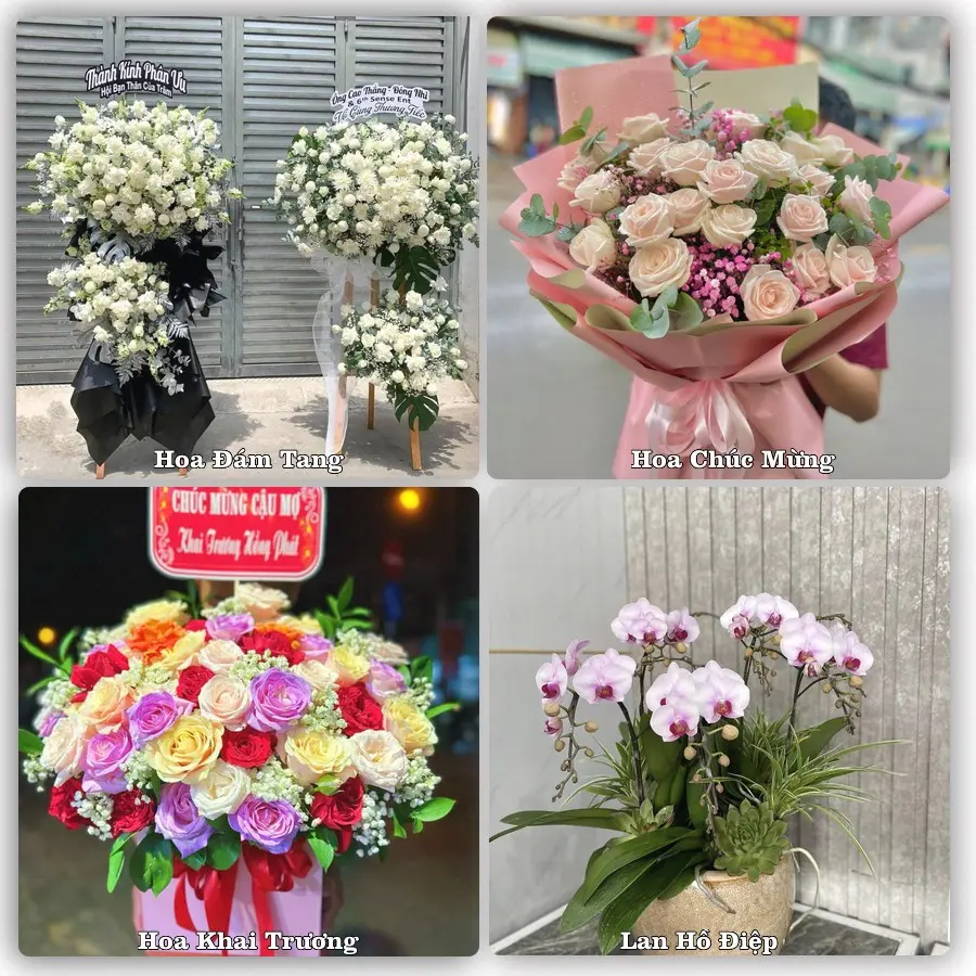 Dịch vụ đặt hoa và giao tận nơi tại Phường Hòa Bình - Tỉnh Phú Thọ