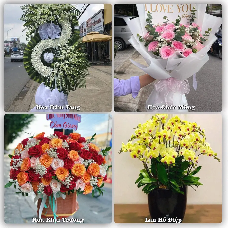 Mẫu hoa phục vụ nhu cầu đặt hoa tại Xã Đại Đồng - Tỉnh Nghệ An