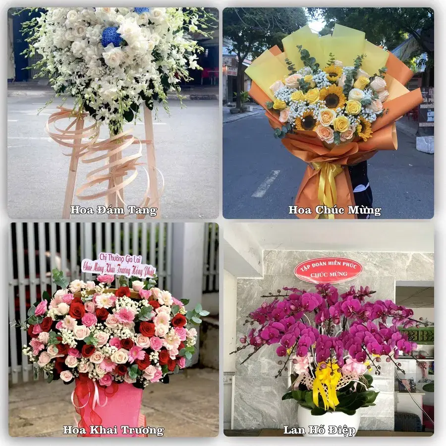 Đặt hoa tại Xã Krông Pắc, Đắk Lắk – giao tận nơi, duyệt mẫu trước