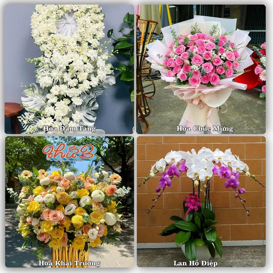 Mẫu hoa phục vụ nhu cầu đặt hoa tại Phường Đức Phổ - Tỉnh Quảng Ngãi
