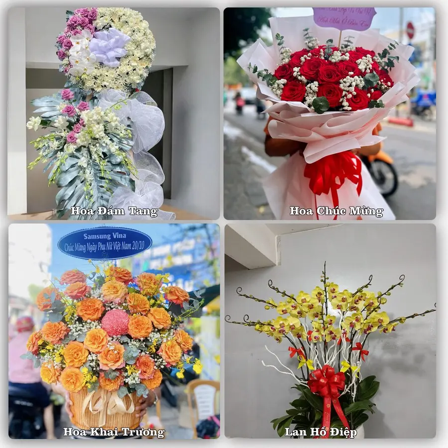 Mẫu hoa phục vụ nhu cầu đặt hoa tại Xã Hòa Xá - Thành phố Hà Nội