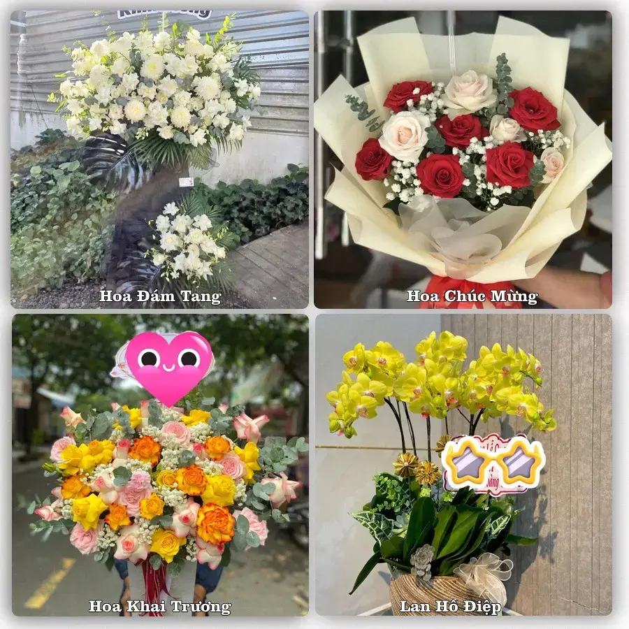 Mẫu hoa phục vụ nhu cầu đặt hoa tại Xã Lai Vung - Tỉnh Đồng Tháp