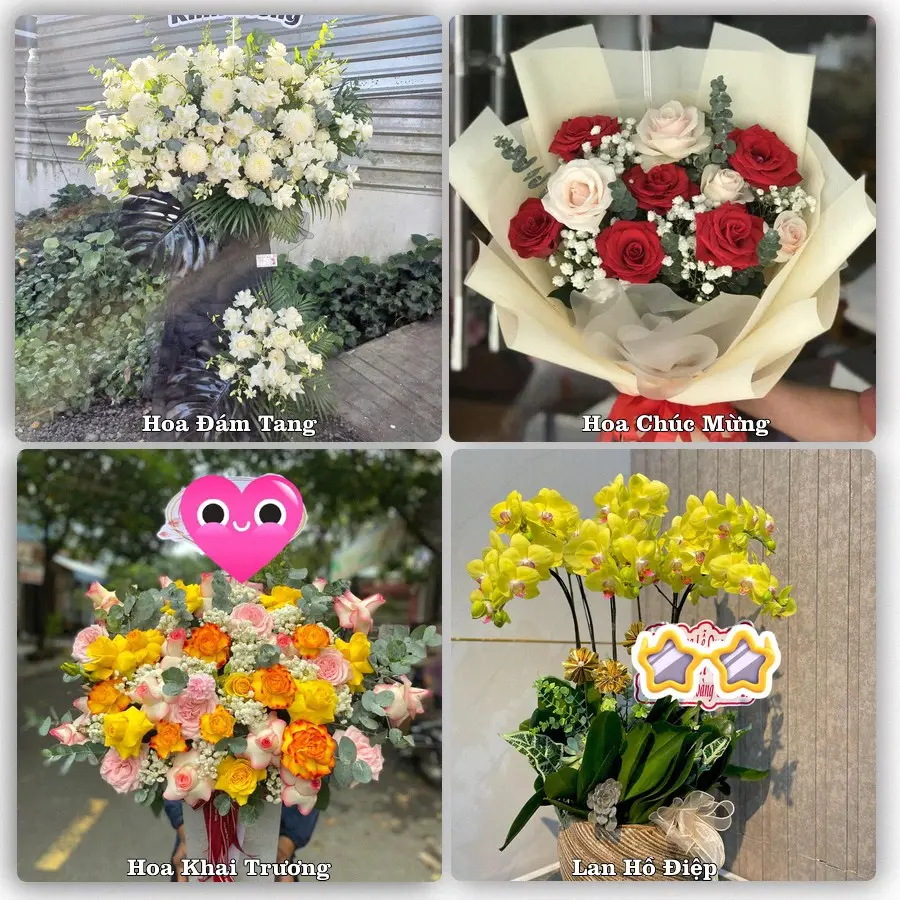 Mẫu hoa phục vụ nhu cầu đặt hoa tại Xã Lai Vung - Tỉnh Đồng Tháp