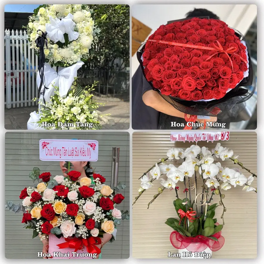 Dịch vụ đặt hoa và giao tận nơi tại Xã Long Phú Thuận - Tỉnh Đồng Tháp