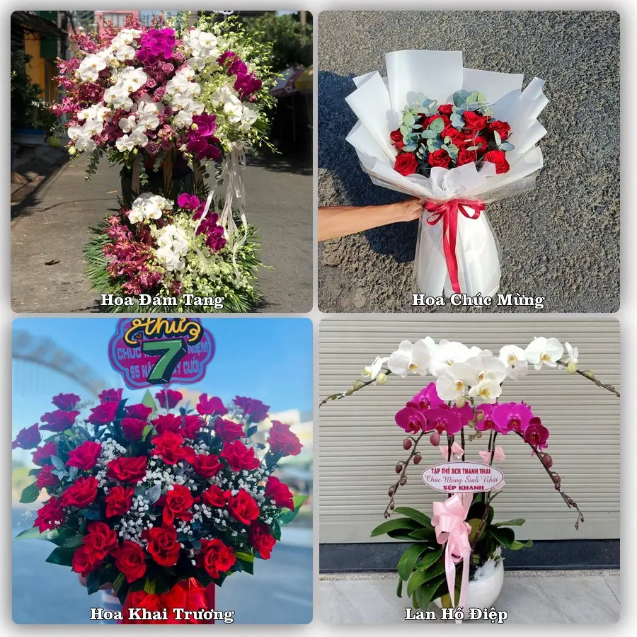 Dịch vụ đặt hoa và giao tận nơi tại Xã Rạch Kiến - Tỉnh Tây Ninh