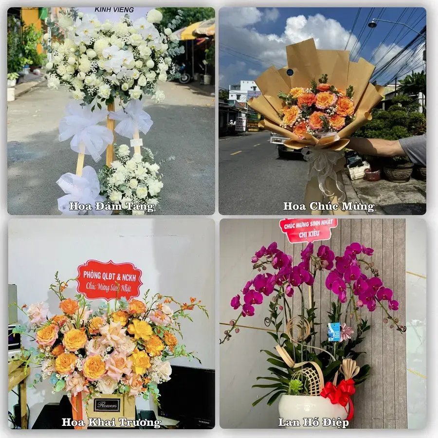 Mẫu hoa phục vụ nhu cầu đặt hoa tại Xã Hải Xuân - Tỉnh Ninh Bình
