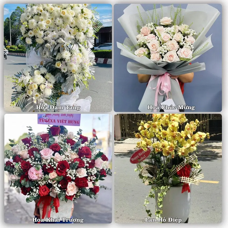 Mẫu hoa phục vụ nhu cầu đặt hoa tại Xã Nghĩa Dân - Tỉnh Hưng Yên