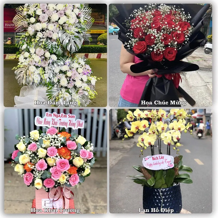 Mẫu hoa phục vụ nhu cầu đặt hoa tại Xã Yên Cường - Tỉnh Ninh Bình