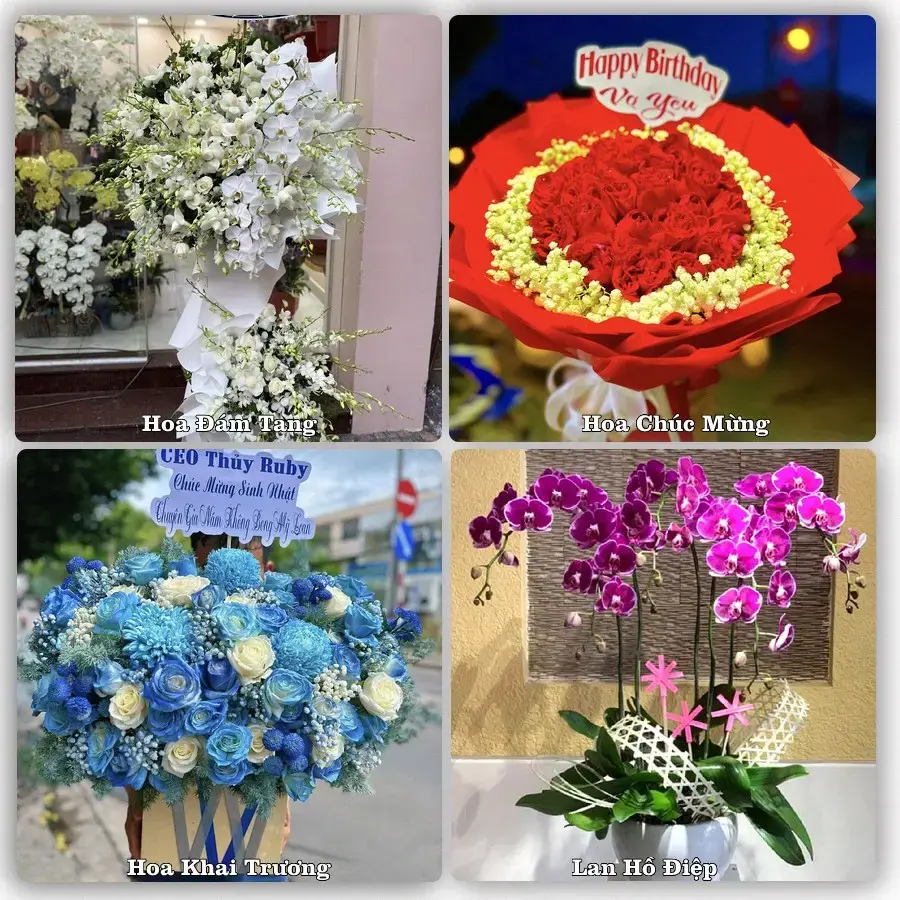 Dịch vụ đặt hoa và giao tận nơi tại Phường Chũ - Tỉnh Bắc Ninh