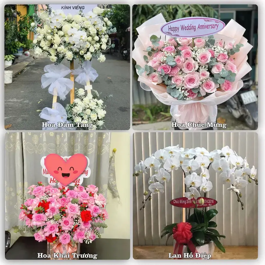 Đặt hoa tươi tại Xã Hoằng Lộc, Thanh Hóa – chọn mẫu theo ngân sách