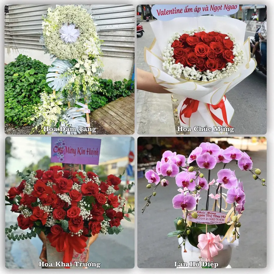 Mẫu hoa phục vụ nhu cầu đặt hoa tại Phường Lê Ích Mộc - Thành phố Hải Phòng