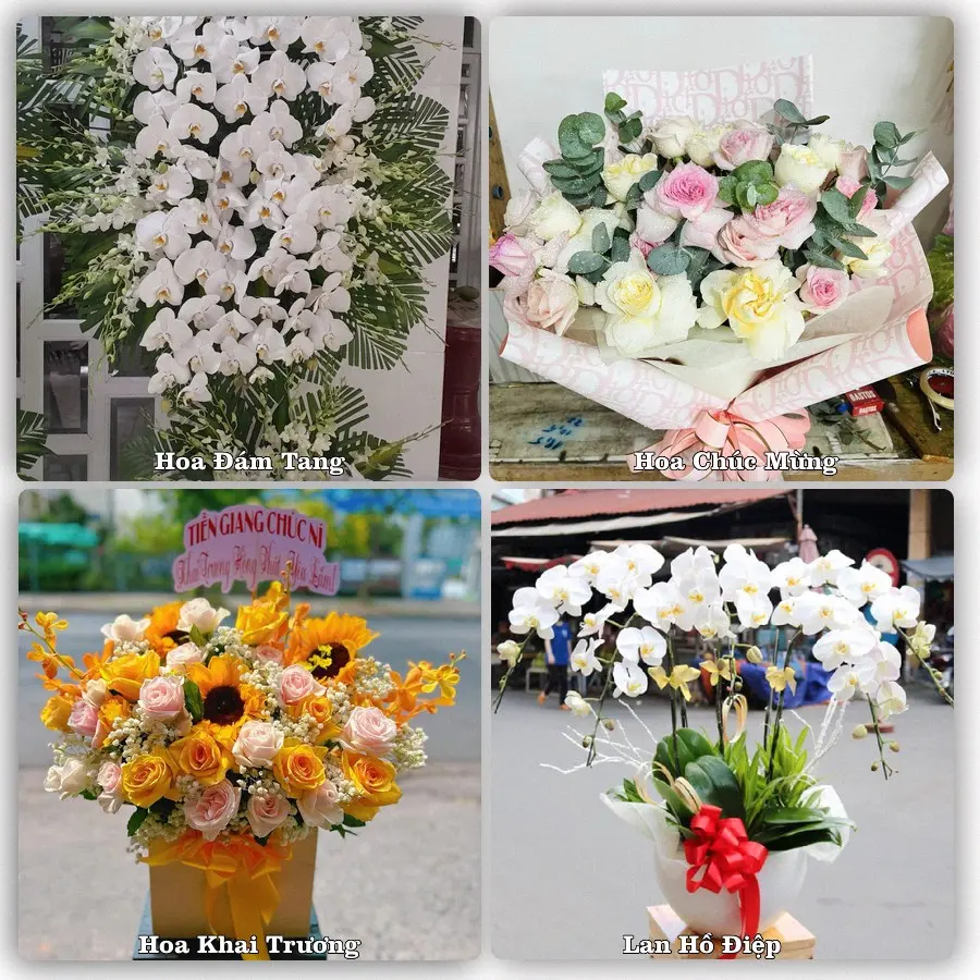 Mẫu hoa phục vụ nhu cầu đặt hoa tại Phường Thới An Đông - Thành phố Cần Thơ
