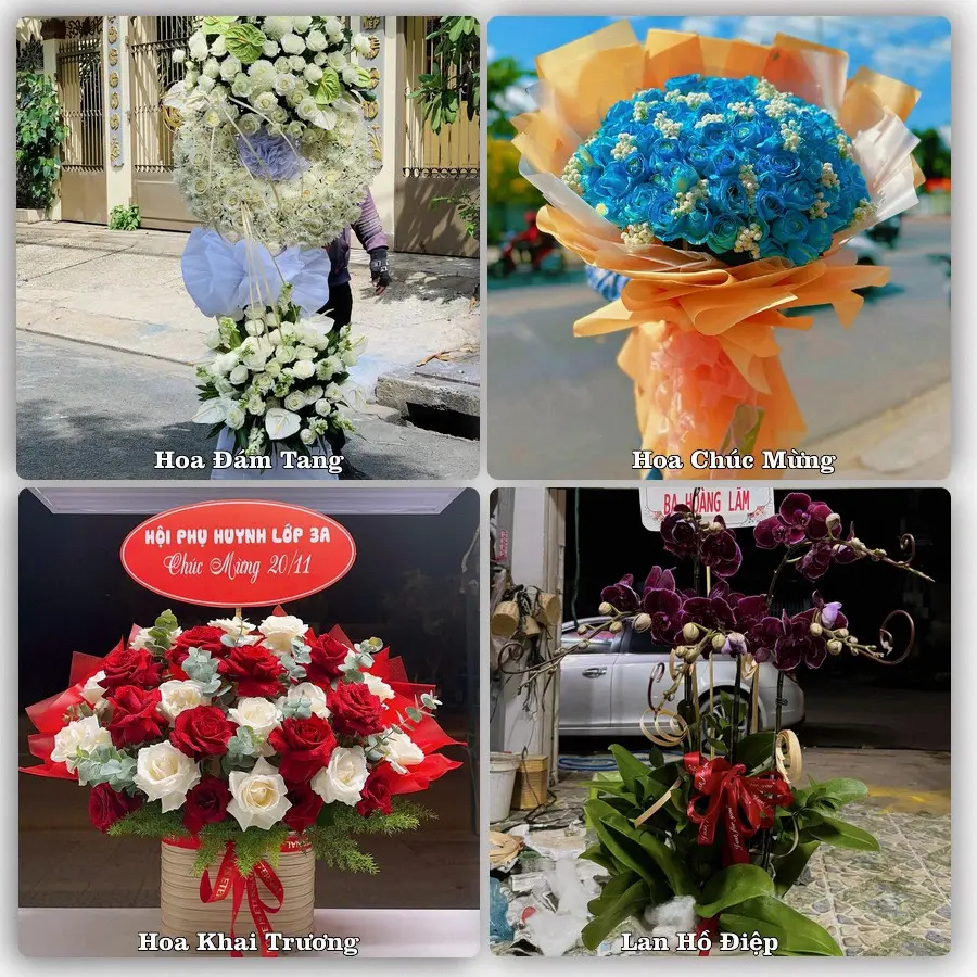 Mẫu hoa phục vụ nhu cầu đặt hoa tại Xã Lạng Giang - Tỉnh Bắc Ninh