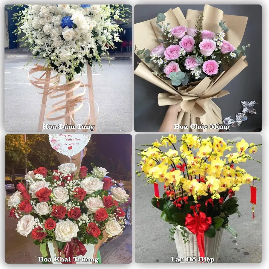 Mẫu hoa phục vụ nhu cầu đặt hoa tại Phường Thanh Miếu - Tỉnh Phú Thọ