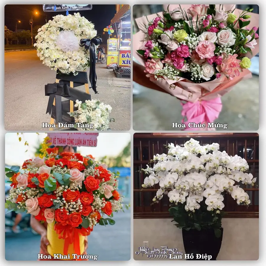 Mẫu hoa phục vụ nhu cầu đặt hoa tại Phường Thượng Hồng - Tỉnh Hưng Yên
