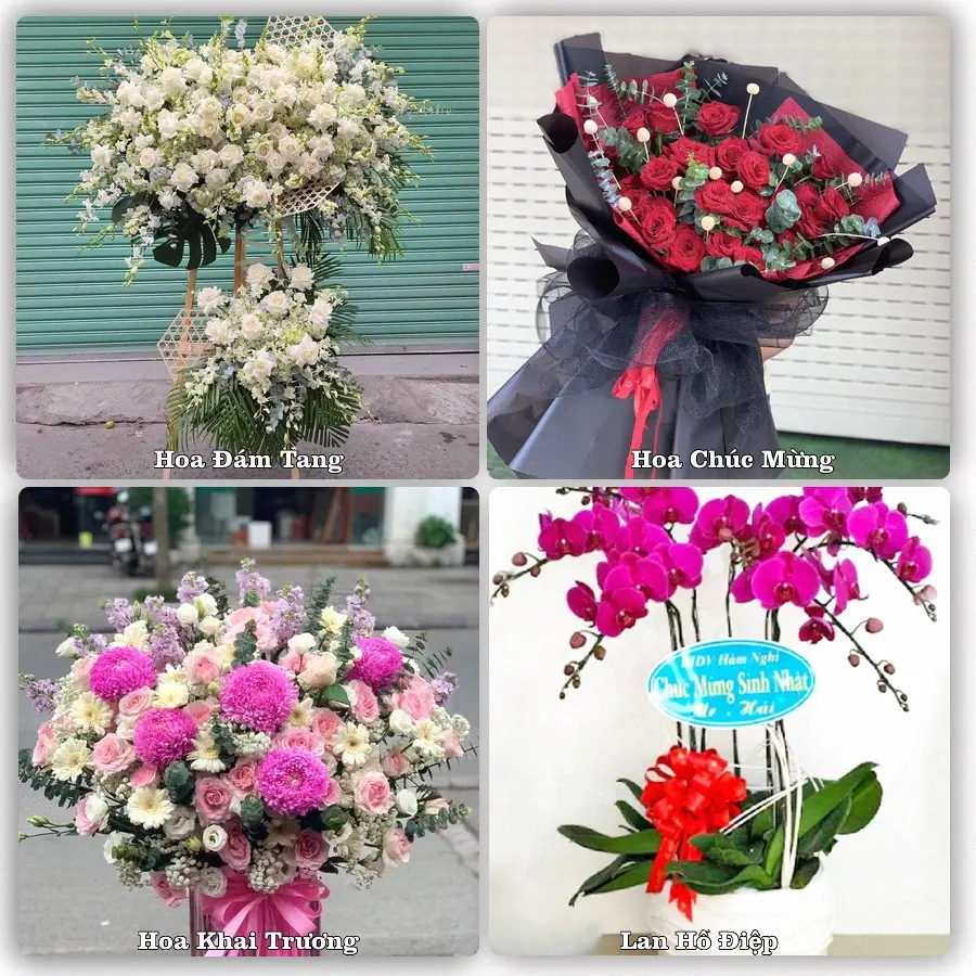 Mẫu hoa phục vụ nhu cầu đặt hoa tại Xã Thư Vũ - Tỉnh Hưng Yên