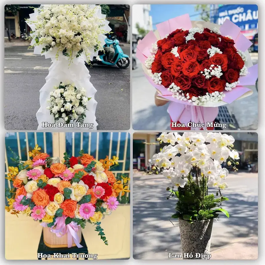 Dịch vụ đặt hoa và giao tận nơi tại Phường Cẩm Thành - Tỉnh Quảng Ngãi