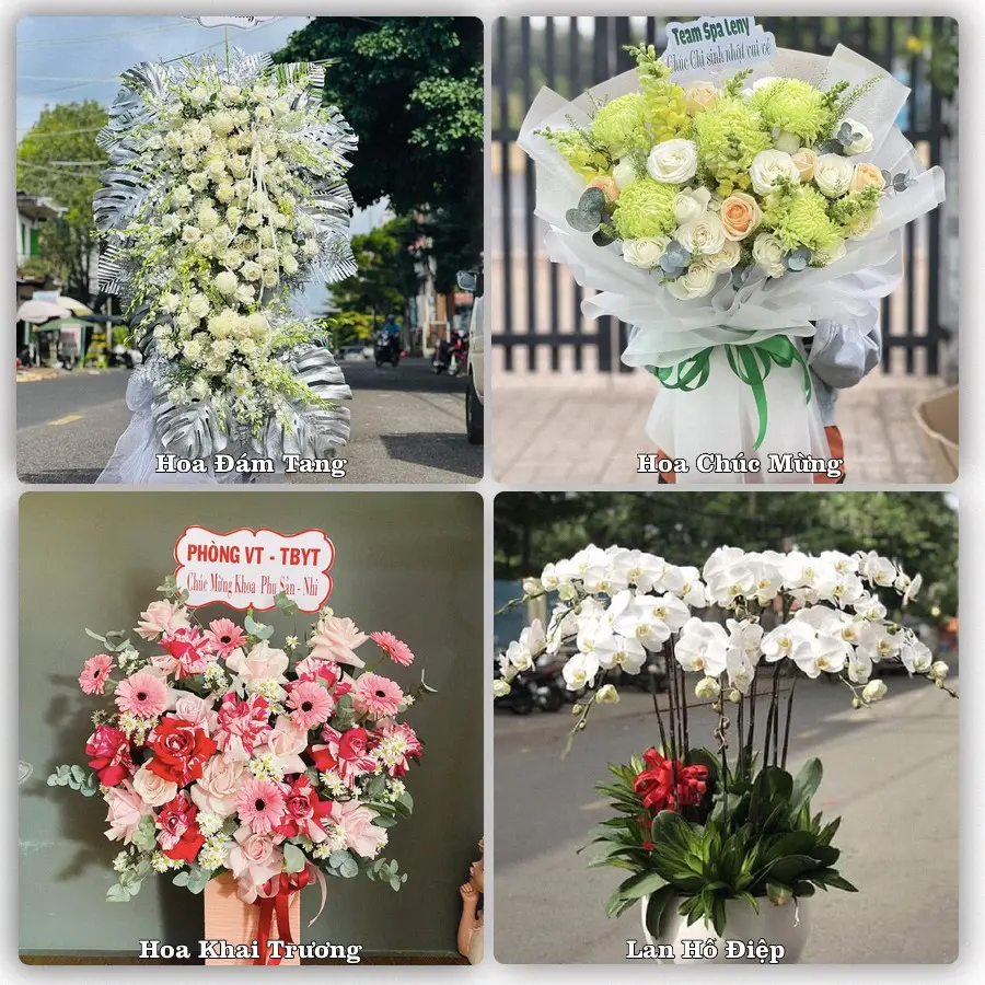Mẫu hoa phục vụ nhu cầu đặt hoa tại Xã Đại Lộc - Thành phố Đà Nẵng