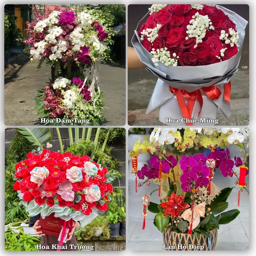 Mẫu hoa phục vụ nhu cầu đặt hoa tại Phường Nhị Chiểu - Thành phố Hải Phòng