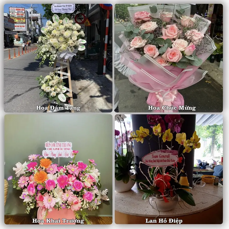Mẫu hoa phục vụ nhu cầu đặt hoa tại Phường Quy Nhơn Nam - Tỉnh Gia Lai