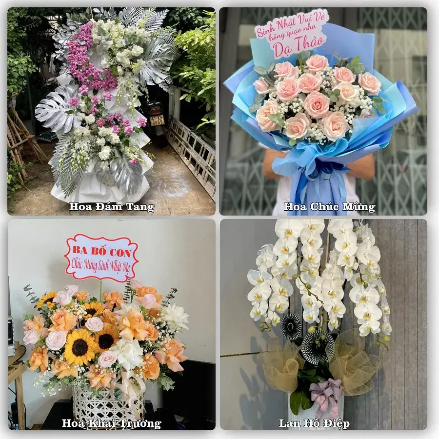 Đặt hoa tại Xã Xuân Cẩm, Bắc Ninh – giao tận nơi, duyệt mẫu trước