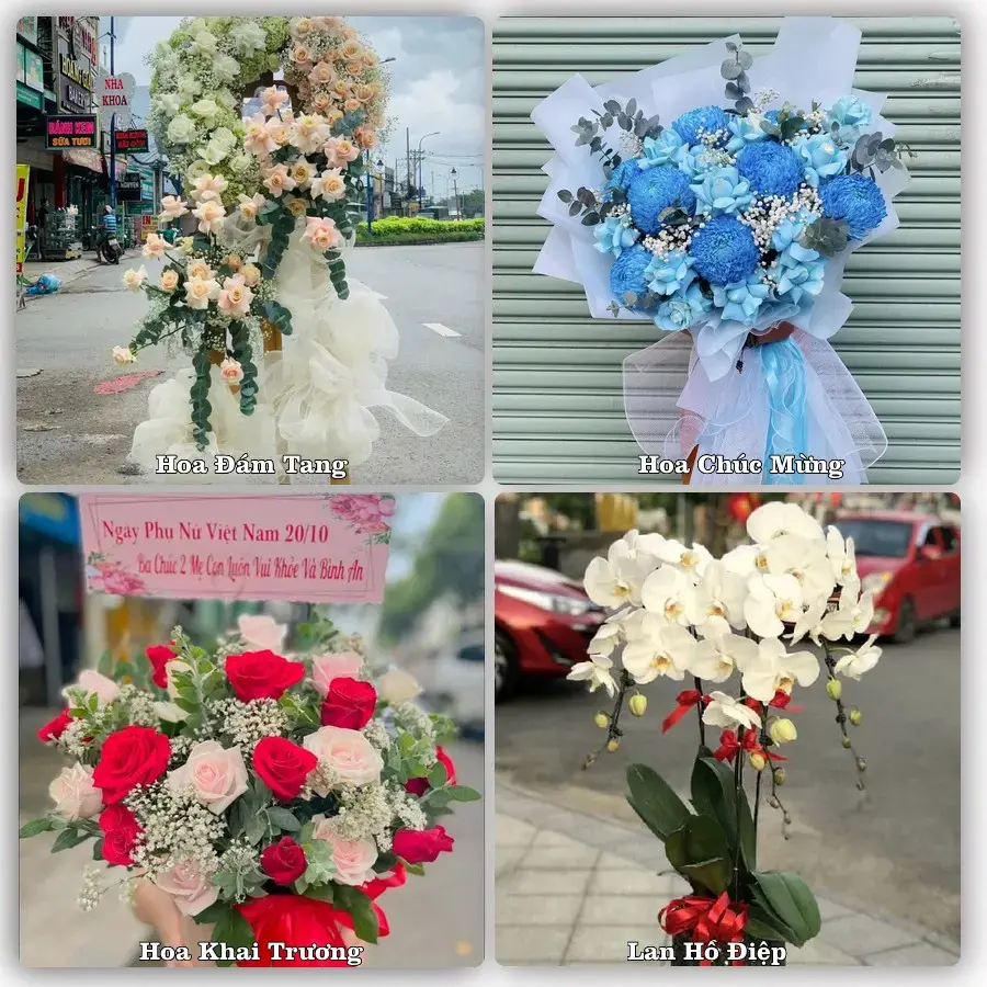 Mẫu hoa phục vụ nhu cầu đặt hoa tại Xã Hội An - Tỉnh An Giang
