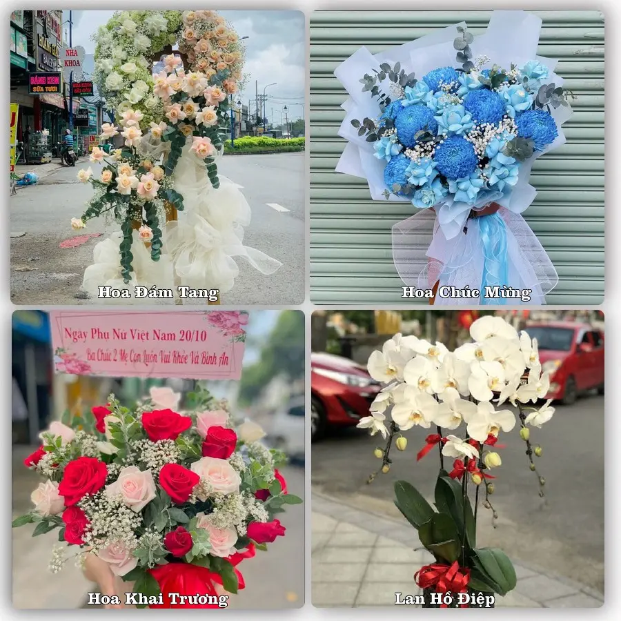 Mẫu hoa phục vụ nhu cầu đặt hoa tại Xã Hội An - Tỉnh An Giang