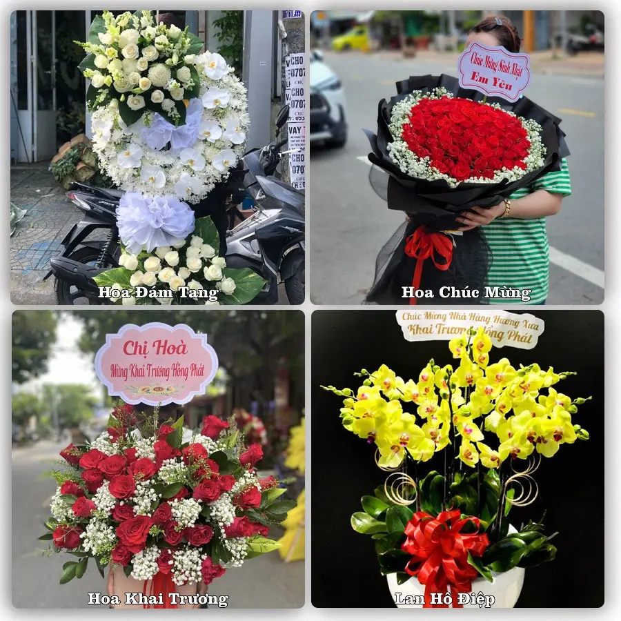 Mẫu hoa phục vụ nhu cầu đặt hoa tại Xã Mỹ Đức - Tỉnh An Giang