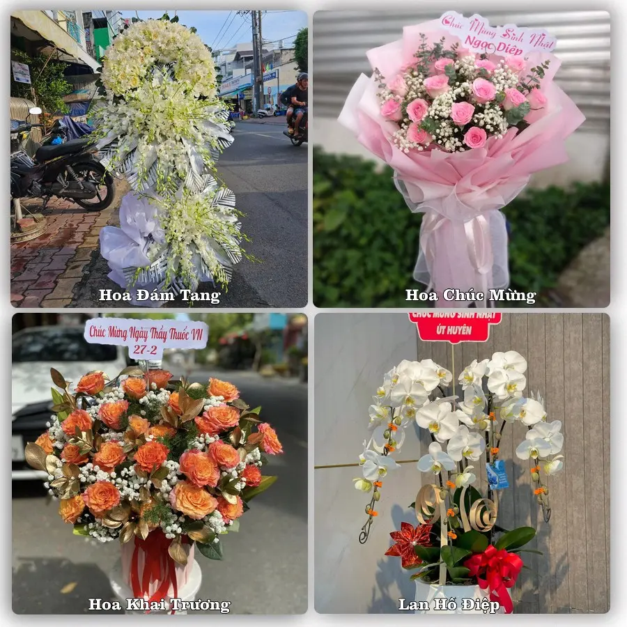 Dịch vụ đặt hoa và giao tận nơi tại Phường Trà Câu - Tỉnh Quảng Ngãi