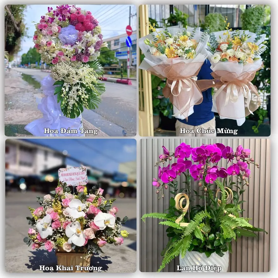 Mẫu hoa phục vụ nhu cầu đặt hoa tại Phường An Tường - Tỉnh Tuyên Quang