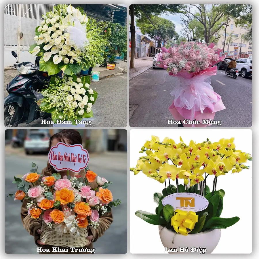 Mẫu hoa phục vụ nhu cầu đặt hoa tại Phường Đa Mai - Tỉnh Bắc Ninh