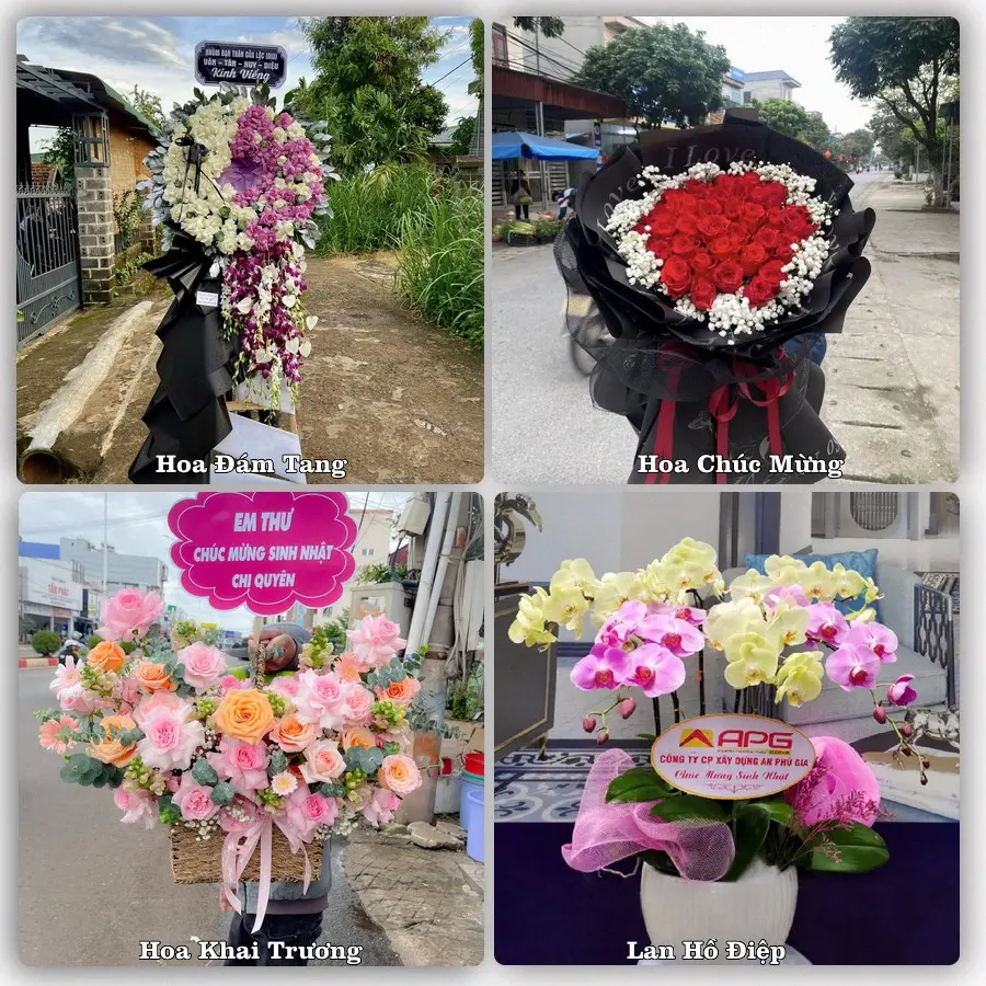 Mẫu hoa phục vụ nhu cầu đặt hoa tại Xã Sơn Đông - Tỉnh Phú Thọ